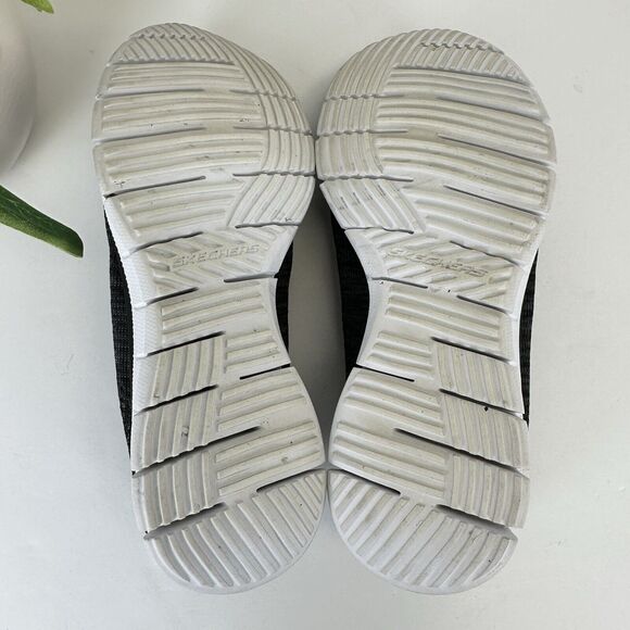 Skechers Glider Stunner Black Air Cooled Memory‎ Foam Sneaker Shoe Size 9.5 - Picture 7 of 9